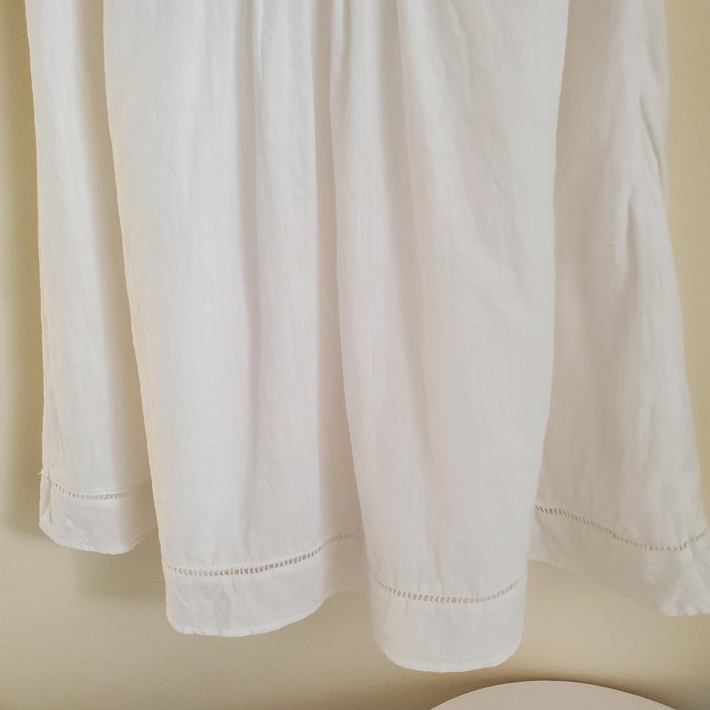 Old Navy White 100% Cotton Trapeze Dress - Picture 4 of 11